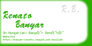 renato banyar business card